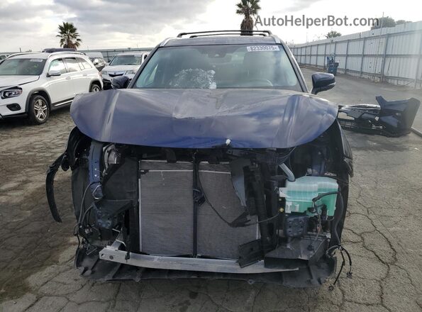 5TDFZRBH5NS210461 2022 TOYOTA HIGHLANDER Blue Вид спереду