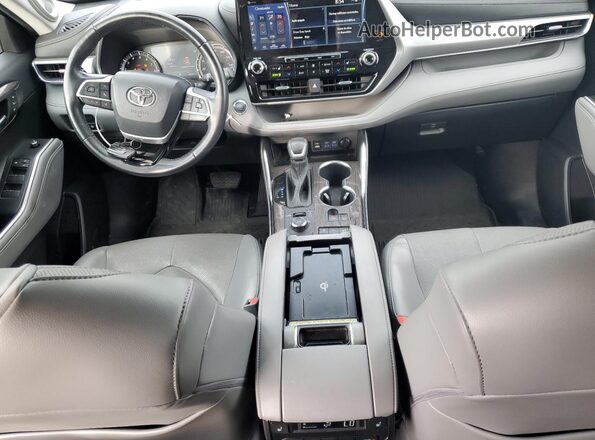 5TDFZRBH5NS210461 2022 TOYOTA HIGHLANDER Blue Вид панелі приладів