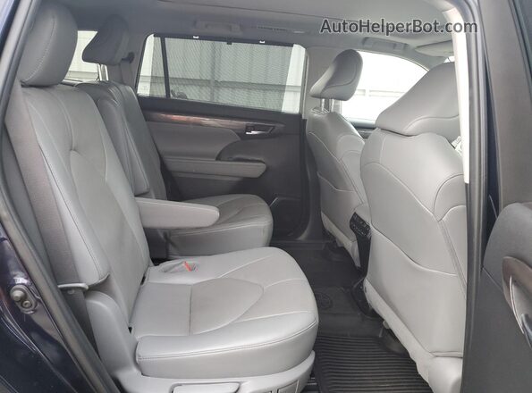5TDFZRBH5NS210461 2022 TOYOTA HIGHLANDER Blue Вид задньої частини салону