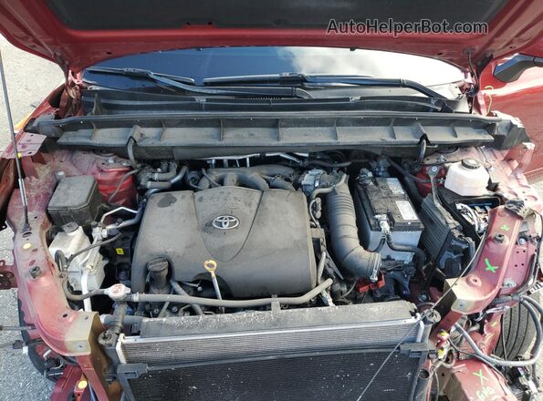 5TDFZRBH8LS039038 2020 TOYOTA HIGHLANDER Red Vista del compartimento del motor