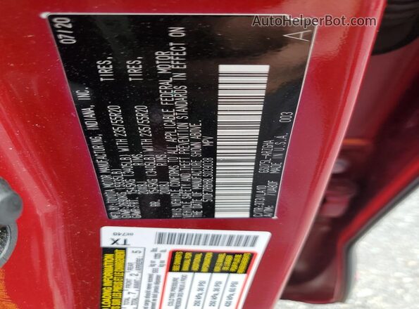 5TDFZRBH8LS039038 2020 TOYOTA HIGHLANDER Red Vista interior de 360 grados