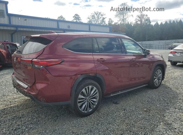5TDFZRBH8LS045678 2020 TOYOTA HIGHLANDER Red Rear right
