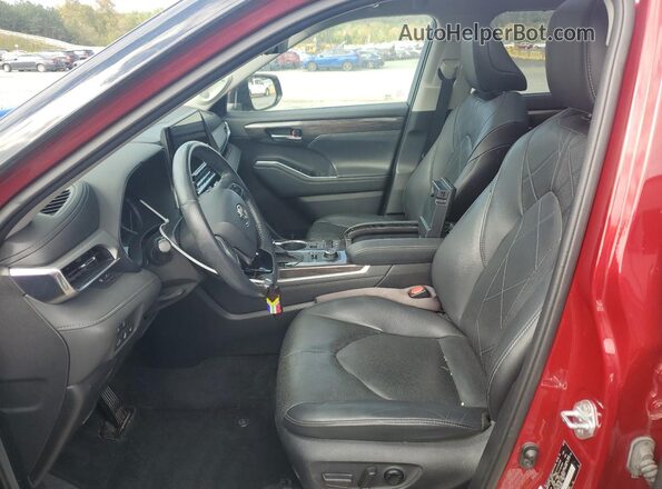 5TDFZRBH8LS045678 2020 TOYOTA HIGHLANDER Red Front interior view