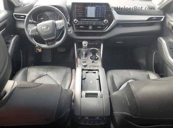 5TDFZRBH8LS045678 2020 TOYOTA HIGHLANDER Red Dashboard view