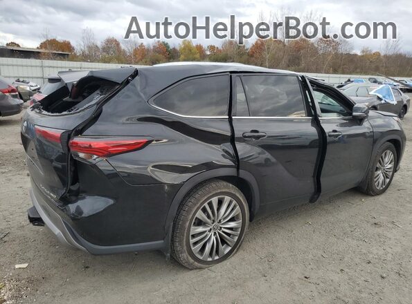 5TDFZRBH8NS182445 2022 TOYOTA HIGHLANDER Черный Задняя правая четверть