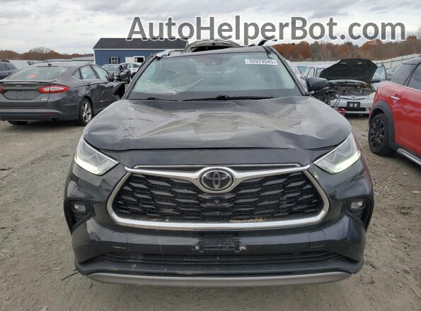 5TDFZRBH8NS182445 2022 TOYOTA HIGHLANDER Черный Вид спереди
