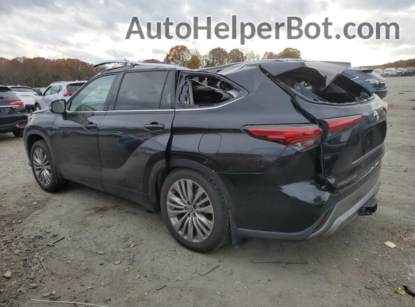 5TDFZRBH8NS182445 2022 TOYOTA HIGHLANDER Черный Задняя левая четверть