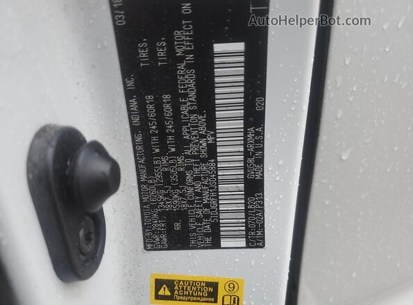5TDJGRFH1JS045884 2018 TOYOTA HIGHLANDER HYBRID White Engine compartment view