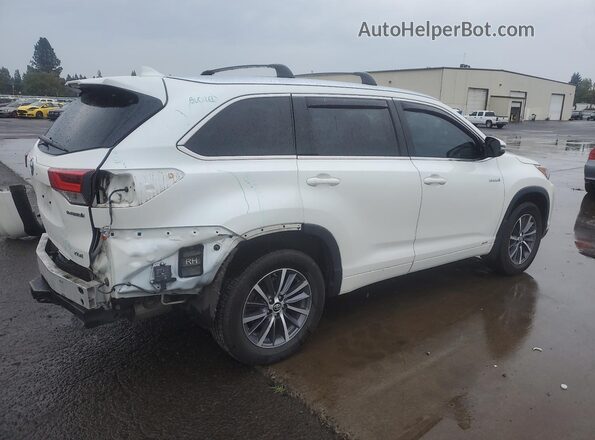 5TDJGRFH1JS045884 2018 TOYOTA HIGHLANDER HYBRID White Rear right