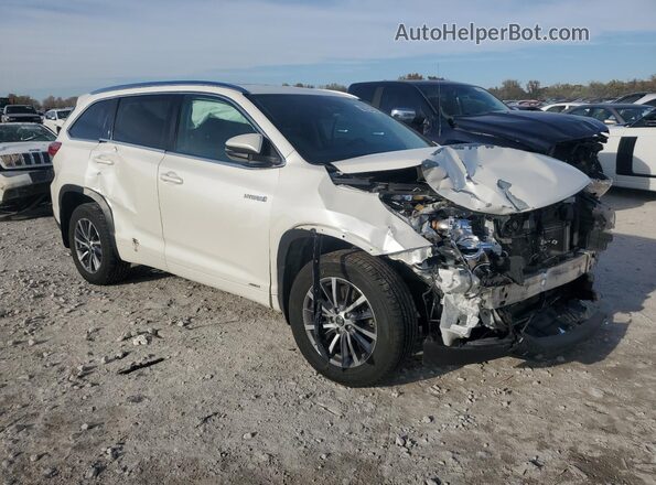 5TDJGRFH6JS047291 2018 TOYOTA HIGHLANDER HYBRID White 