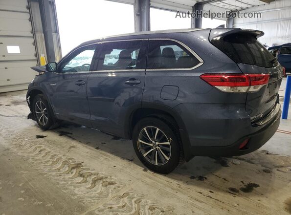 5TDJGRFH7JS044674 2018 TOYOTA HIGHLANDER HYBRID Blue 