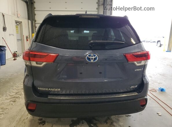 5TDJGRFH7JS044674 2018 TOYOTA HIGHLANDER HYBRID Blue 