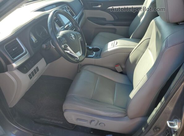 5TDJGRFH7JS052046 2018 TOYOTA HIGHLANDER HYBRID Gray 