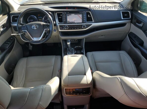 5TDJGRFH7JS052046 2018 TOYOTA HIGHLANDER HYBRID Gray 