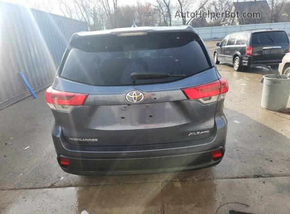 5TDJZRFH3JS486796 2018 TOYOTA HIGHLANDER Blue 