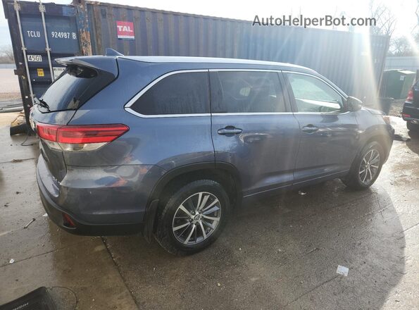 5TDJZRFH3JS486796 2018 TOYOTA HIGHLANDER Blue 