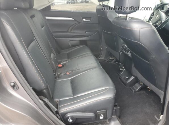 5TDJZRFH4JS869940 2018 TOYOTA HIGHLANDER Gray უკანა სალონის ხედი