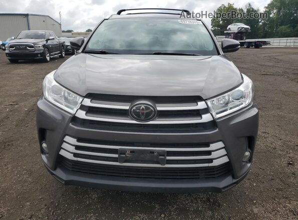5TDJZRFH4JS869940 2018 TOYOTA HIGHLANDER Gray წინა ხედი