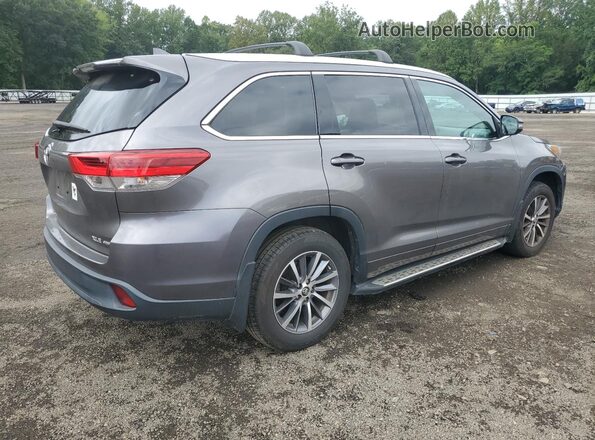 5TDJZRFH4JS869940 2018 TOYOTA HIGHLANDER Gray უკანა მარჯვენა