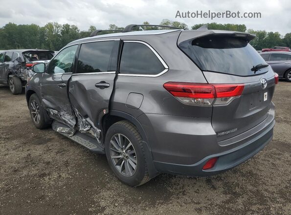 5TDJZRFH4JS869940 2018 TOYOTA HIGHLANDER Gray უკანა მარცხენა