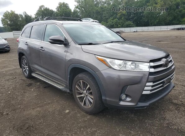 5TDJZRFH4JS869940 2018 TOYOTA HIGHLANDER Gray წინა მარჯვენა
