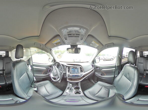 5TDJZRFH4JS869940 2018 TOYOTA HIGHLANDER Gray სალონის 360-გრადუსიანი ხედი