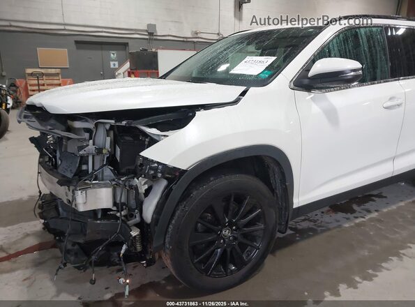 5TDJZRFH8KS726782 2019 TOYOTA HIGHLANDER White 