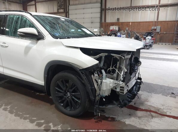 5TDJZRFH8KS726782 2019 TOYOTA HIGHLANDER White 