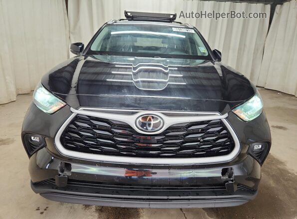 5TDKDRBH0PS016467 2023 TOYOTA HIGHLANDER Black Widok z przodu