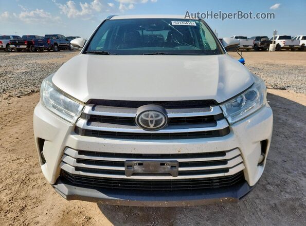 5TDKZRFH0JS546957 2018 TOYOTA HIGHLANDER White 