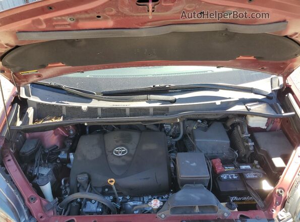 5TDXZ3DC5LS043700 2020 TOYOTA SIENNA Red Widok komory silnika