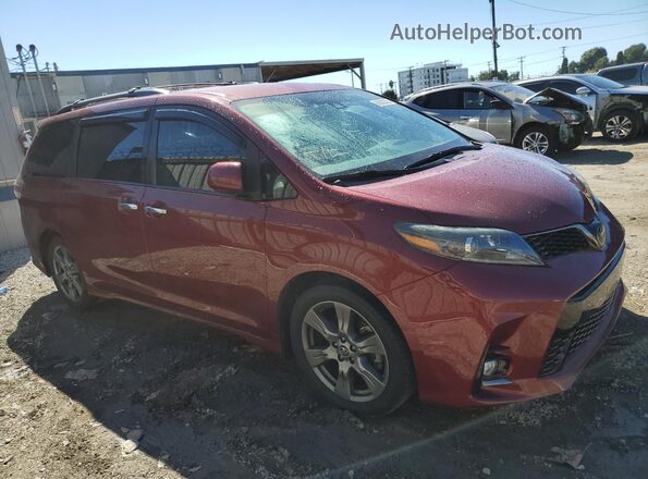 5TDXZ3DC5LS043700 2020 TOYOTA SIENNA Red Przód prawy