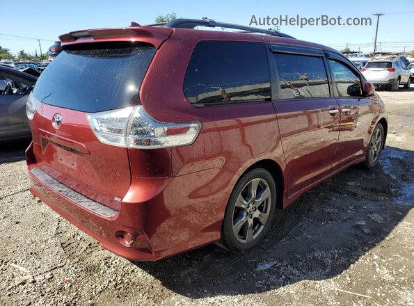 5TDXZ3DC5LS043700 2020 TOYOTA SIENNA Red Tył prawy