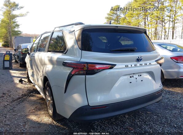 5TDYRKEC6NS136032 2022 TOYOTA LE Белый Задняя левая четверть
