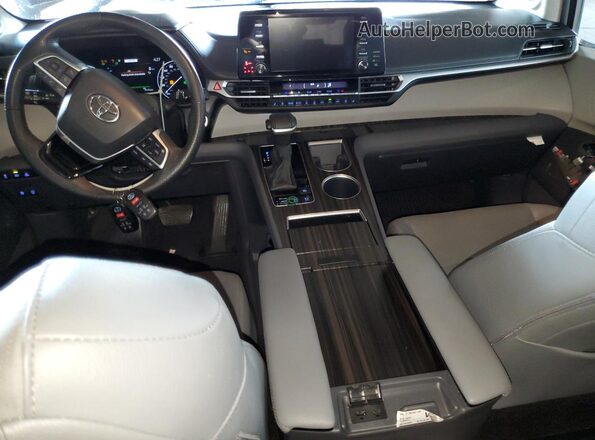 5TDZRKEC4PS178903 2023 TOYOTA LIMITED Gray Dashboard view