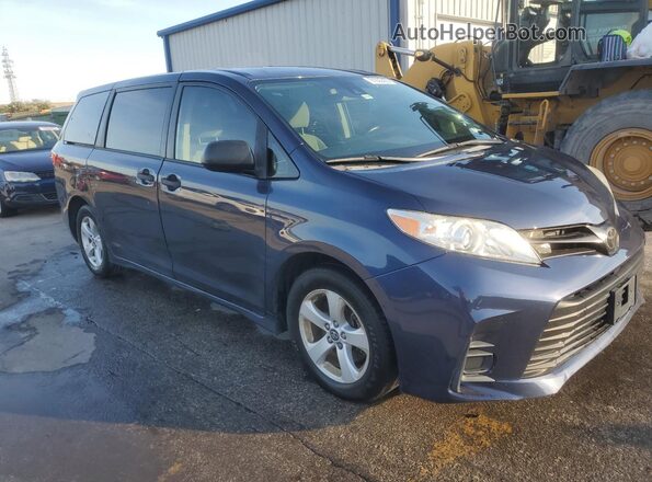 5TDZZ3DC0LS030801 2020 TOYOTA SIENNA Blue Delantero derecho