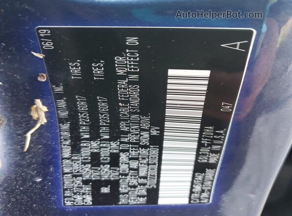 5TDZZ3DC0LS030801 2020 TOYOTA SIENNA Blue Vista interior de 360 grados