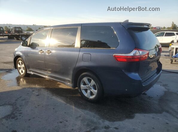 5TDZZ3DC0LS030801 2020 TOYOTA SIENNA Blue Trasero izquierdo
