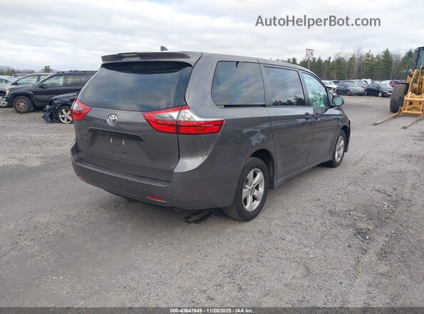 5TDZZ3DC8LS078255 2020 TOYOTA SIENNA Gray Trasero derecho