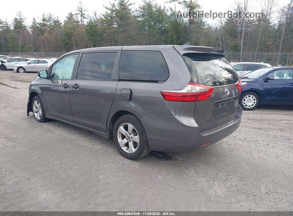 5TDZZ3DC8LS078255 2020 TOYOTA SIENNA Gray Trasero izquierdo