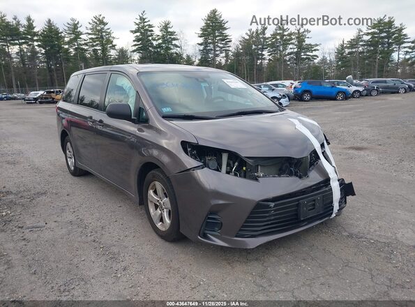 5TDZZ3DC8LS078255 2020 TOYOTA SIENNA Gray Vista del cuadro de instrumentos