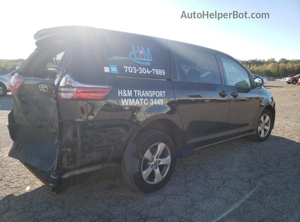 5TDZZ3DCXLS087474 2020 TOYOTA SIENNA Black უკანა მარჯვენა
