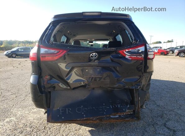 5TDZZ3DCXLS087474 2020 TOYOTA SIENNA Black უკანა ხედი