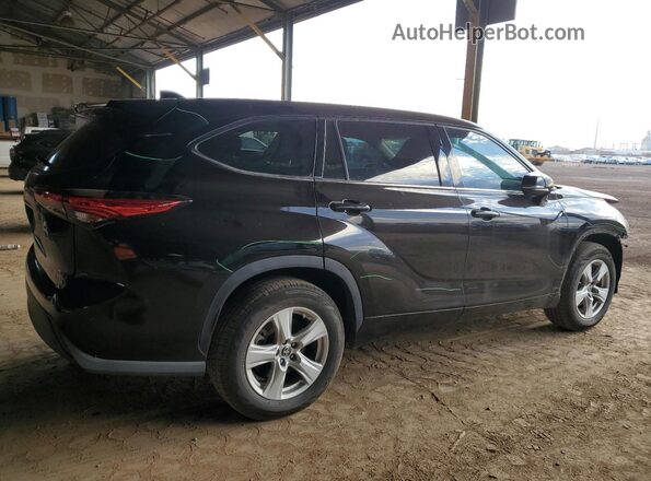 5TDZZRAHXLS021672 2020 TOYOTA HIGHLANDER Черный Задняя правая четверть