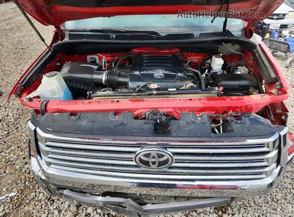 5TFAY5F17LX929205 2020 TOYOTA TUNDRA Maroon Rear interior view