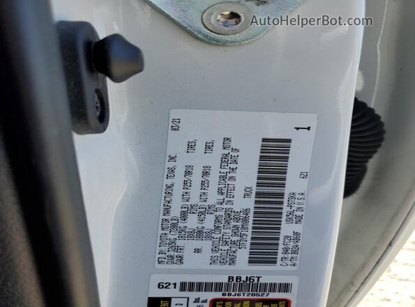 5TFDY5F18MX006486 2021 TOYOTA TUNDRA White Вид підкапотного простору