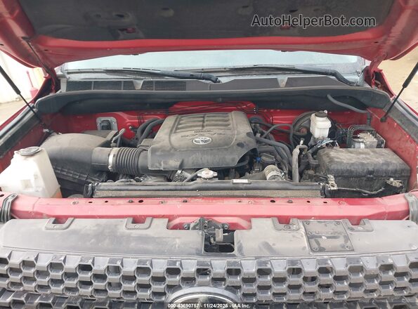 5TFEY5F12MX283848 2021 TOYOTA TUNDRA Red Вид ззаду