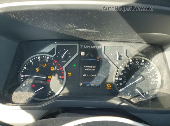 5TFLA5DB0NX024056 2022 TOYOTA TUNDRA Gray Widok zestawu wskaźników
