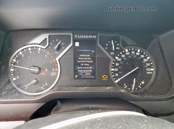 5TFLA5DB4RX201455 2024 TOYOTA TUNDRA White Vista del cuadro de instrumentos