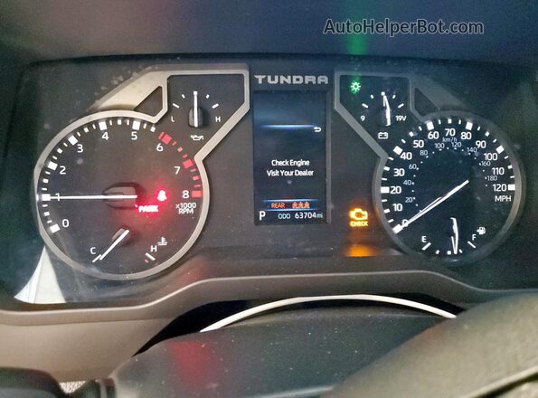 5TFLA5DBXPX067922 2023 TOYOTA TUNDRA Green ხელსაწყოთა პანელის ხედი